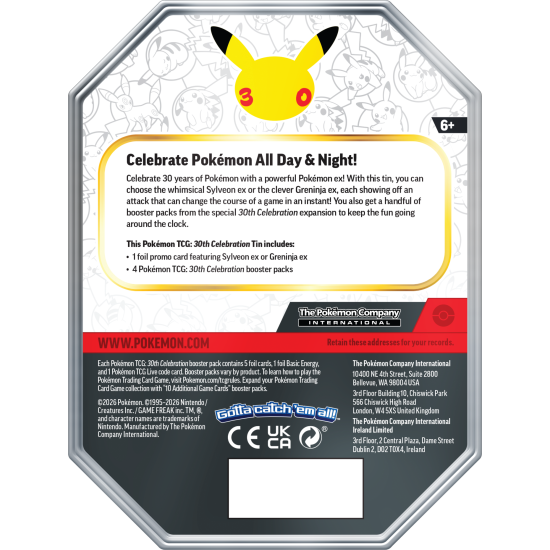 Pokémon TCG: 30th Celebration - Tin - Sylveon ex