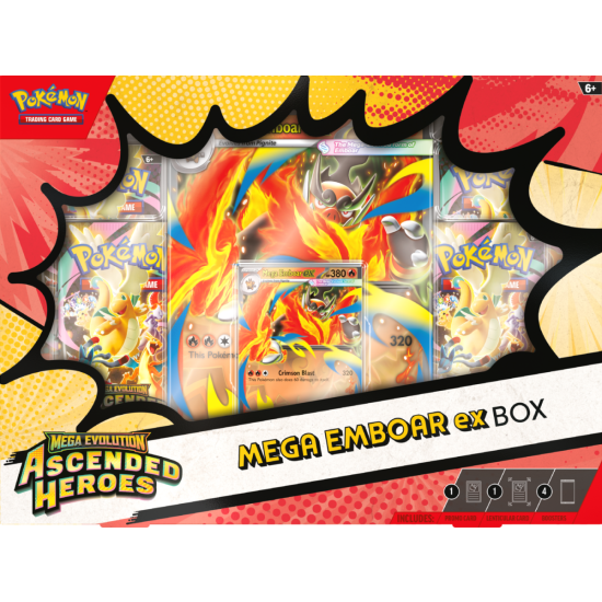 Pokémon TCG: Mega Evolution - Ascended Heroes - Emboar ex Box