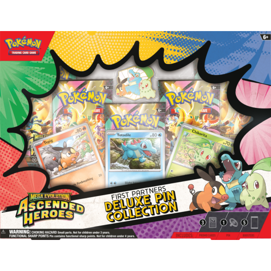 Pokémon TCG: Mega Evolution - Ascended Heroes - Deluxe Pin Collection - First Partners