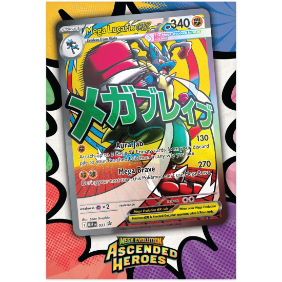 Mega Evolution - Ascended Heroes - Premium Poster Collection - Lucario