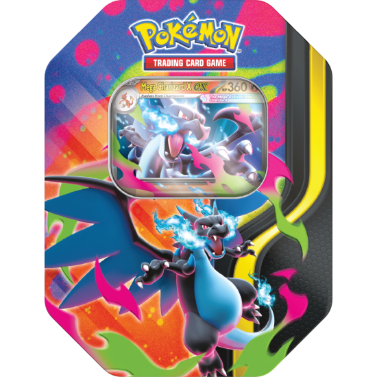 Pokémon TCG: Mega Charizard Tin - Mega Charizard X