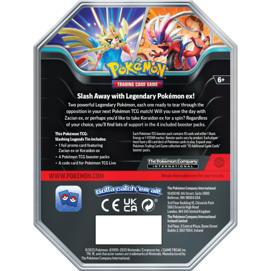 Pokemon TCG: Summer Tin 2025 Koraidon ex