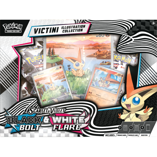 White Flare & Black Bolt Unova Victini Illustration Collection