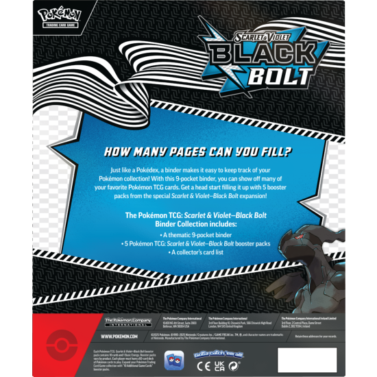 Black Bolt & White Flare Zekrom Binder Collection PREORDER