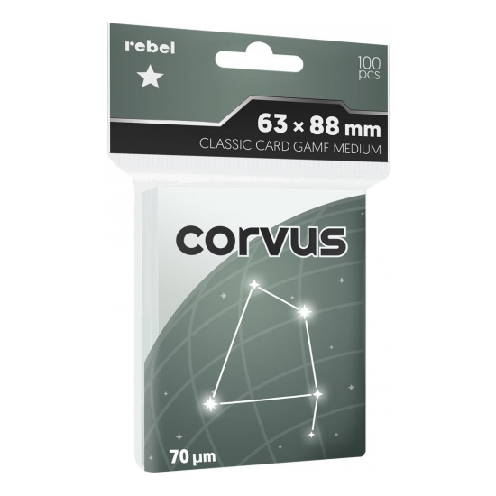 Koszulki na karty Rebel (63x88 mm) Corvus Medium, 100 sztuk