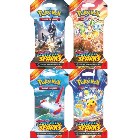 Sleeved booster Surging Sparks